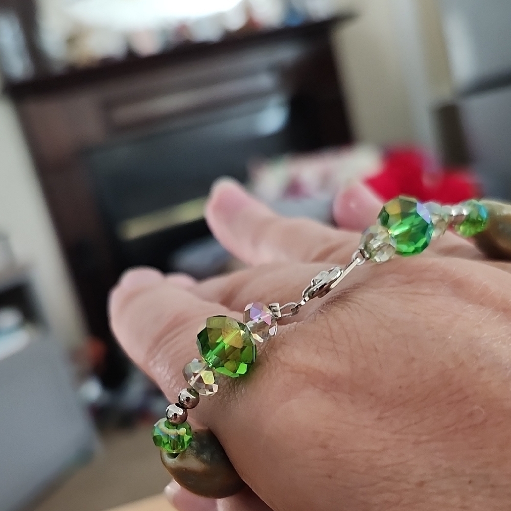 Vibrant Green Crystal Bracelet